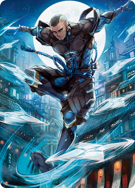 Tarjeta de arte Kaito Shizuki 1 [Kamigawa: Serie de arte de la dinastía Neon] 