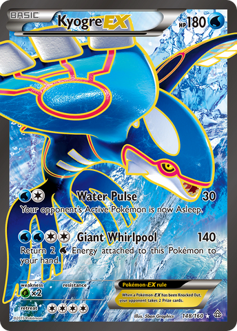 Kyogre EX (148/160) [XY: Choque primigenio] 