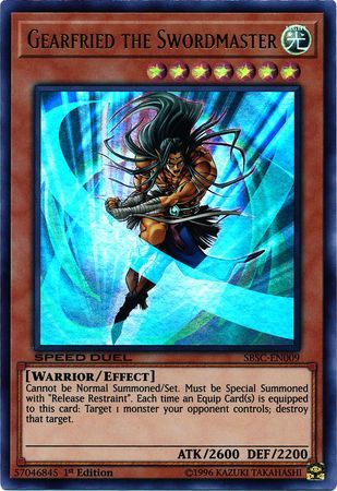 Gearfried el Maestro de la Espada [SBSC-EN009] Ultra Raro 