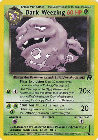 Weezing oscuro (31/82) [Team Rocket Unlimited] 