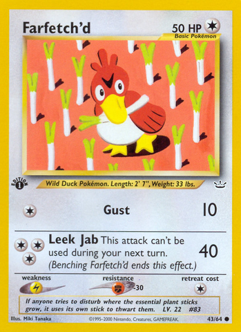 Farfetch'd (43/64) [Neo Revelación 1.ª edición] 