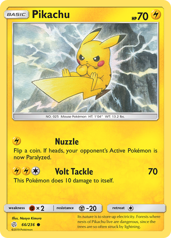Pikachu (66/236) [Sol y Luna: Eclipse cósmico] 