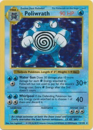 Poliwrath (13/102) [Conjunto básico Shadowless Unlimited] 