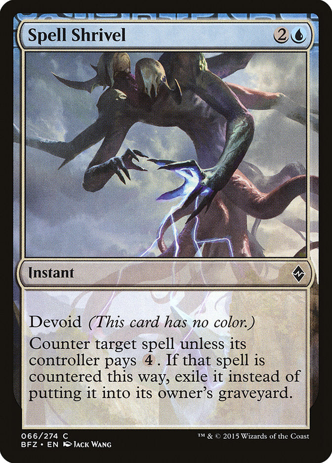 Hechizo Shrivel [Batalla por Zendikar] 