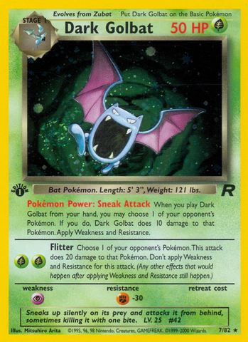 Golbat oscuro (7/82) [Team Rocket 1.ª edición] 
