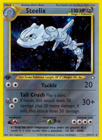 Steelix (15/111) [Neo Génesis 1.ª edición] 