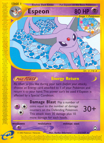 Espeon (11/147) [Acuápolis] 