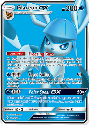 Glaceon GX (141/156) [Sol y Luna: Ultra Prisma] 