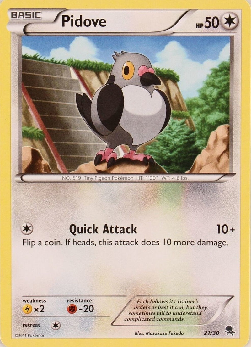 Pidove (21/30) [Blanco y negro: Kit de entrenador - Zoroark] 