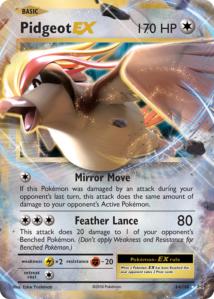 Pidgeot EX (64/108) [XY: Evoluciones] 