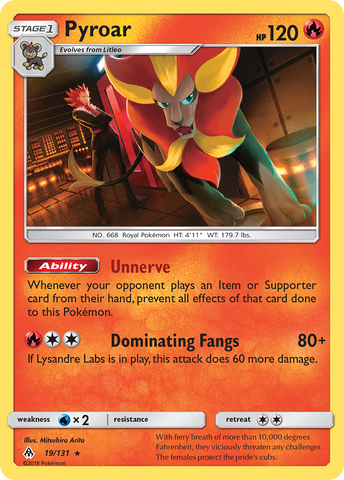 Pyroar (19/131) [Sol y Luna: Luz Prohibida] 
