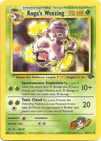 Weezing de Koga (50/132) [Gym Challenge Unlimited] 