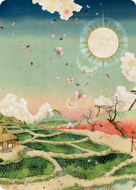 Tarjeta de arte Plains 1 [Kamigawa: Serie de arte de la dinastía Neon] 