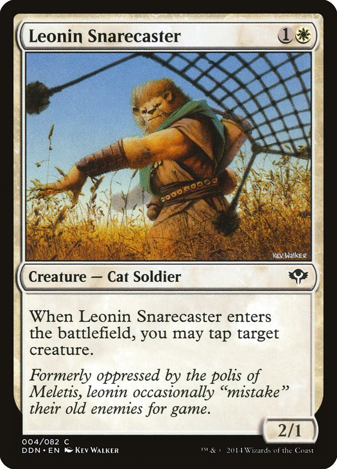 Leonin Snarecaster [Mazos de duelo: velocidad versus astucia] 