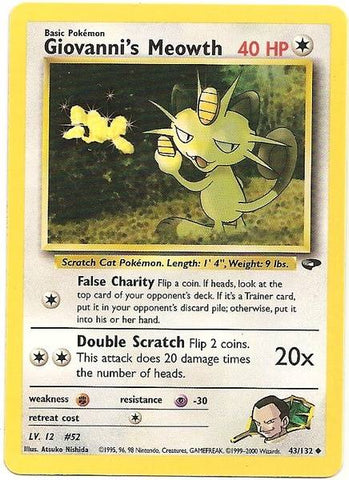 Meowth de Giovanni (43/132) [Gym Challenge Unlimited] 