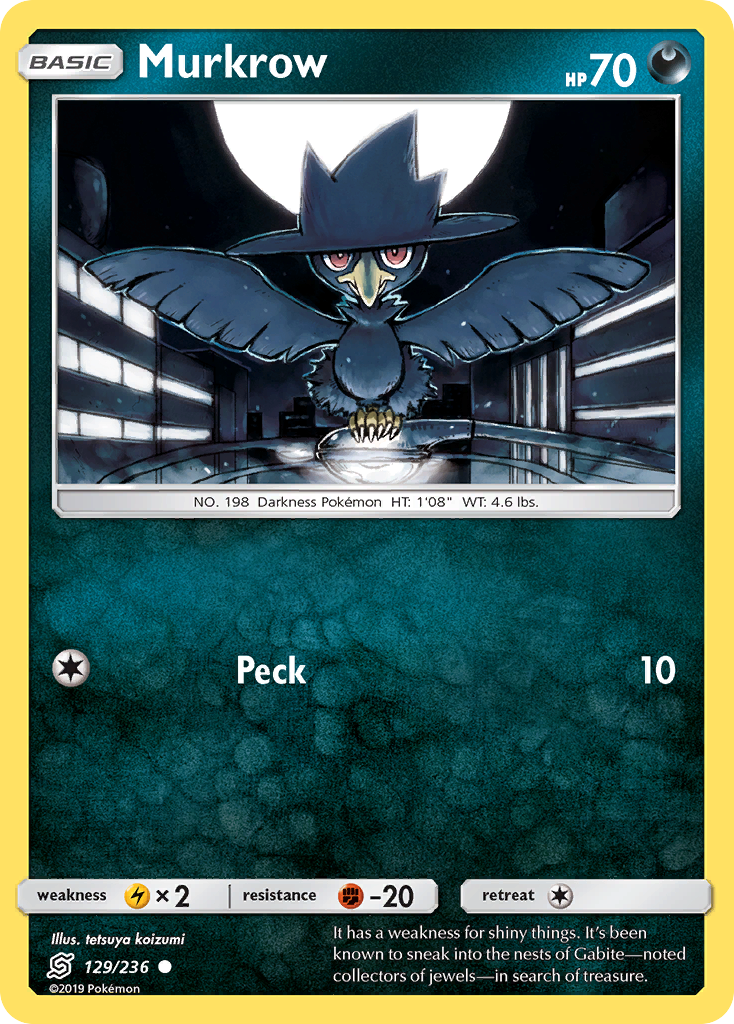 Murkrow (129/236) [Sol y Luna: Mentes unificadas] 