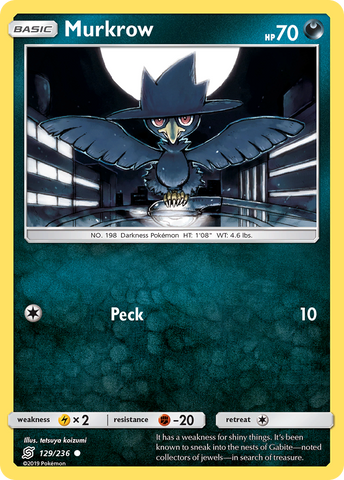 Murkrow (129/236) [Sol y Luna: Mentes unificadas] 