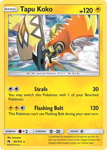 Tapu Koko (85/214) [Sol y Luna: Trueno perdido] 
