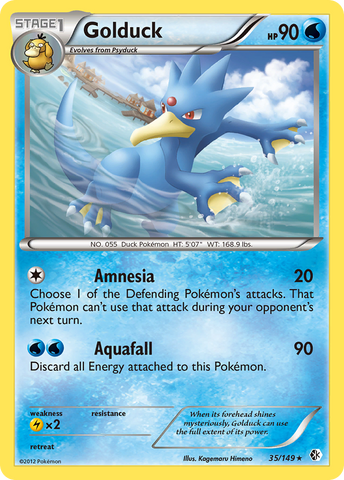Golduck (35/149) [Blanco y negro: Límites cruzados] 
