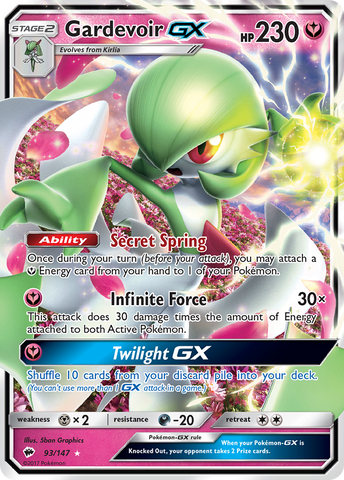 Gardevoir GX (93/147) [Sol y Luna: Sombras ardientes] 