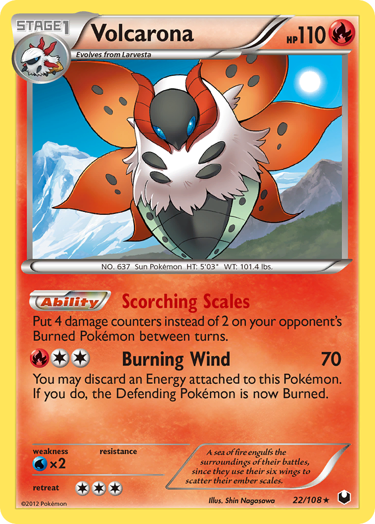 Volcarona (22/108) [Blanco y negro: Exploradores oscuros] 