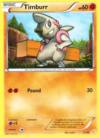 Timburr (30/11) [Blanco y negro: Kit de entrenamiento - Excadrill] 