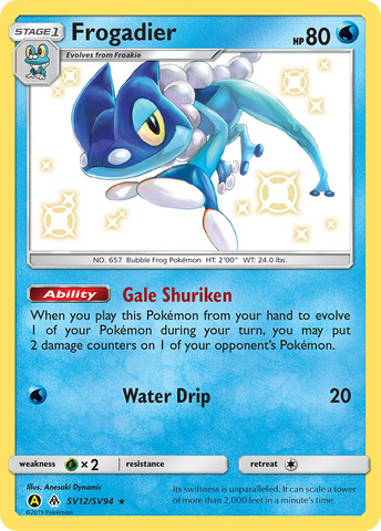 Frogadier (SV12/SV94) [Sol y Luna: Destinos Ocultos - Bóveda Brillante] 