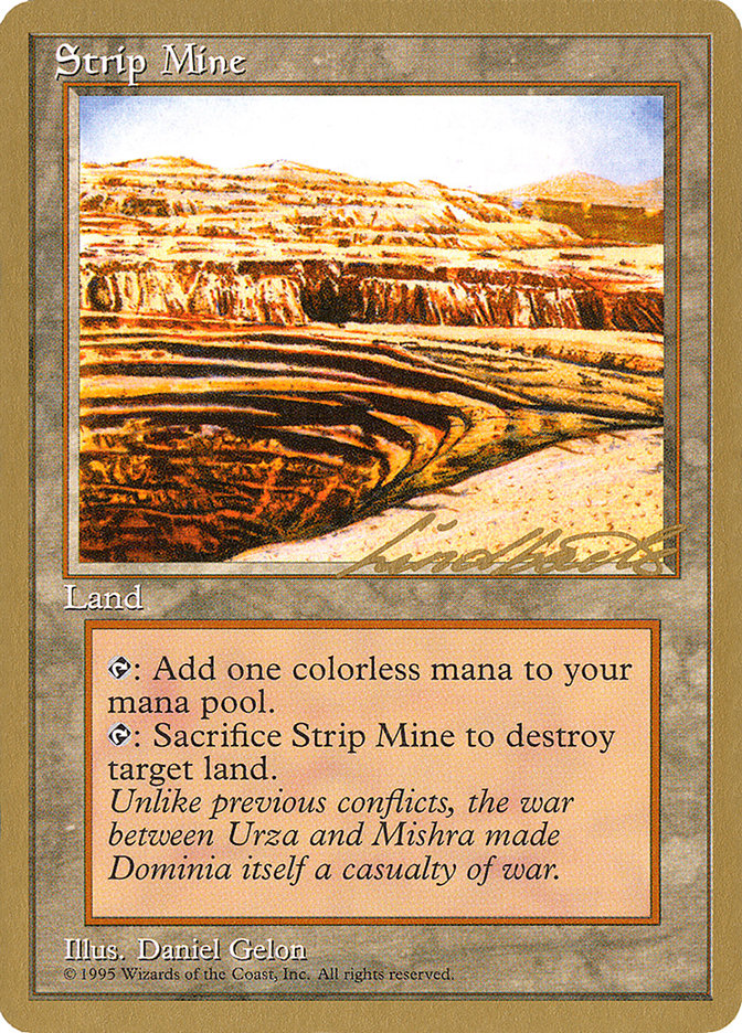 Strip Mine (Leon Lindback) [Conjunto de coleccionista del Pro Tour] 