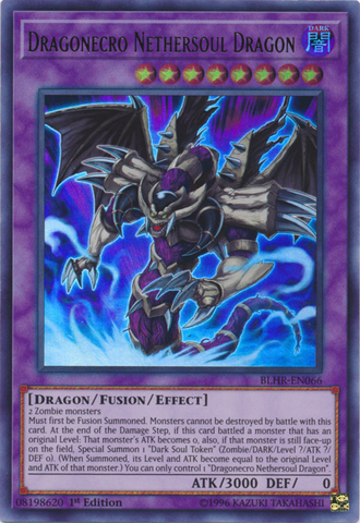 Dragonecro Dragón Alma Abisal [BLHR-EN066] Ultra Raro 
