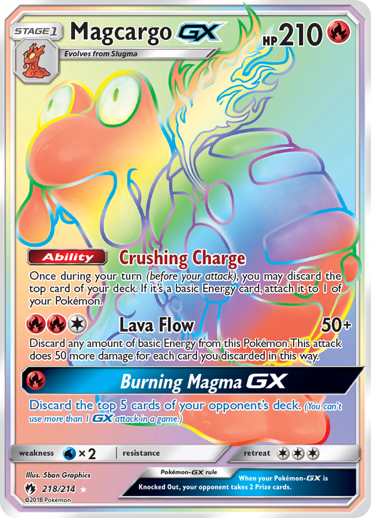 Magcargo GX (218/214) [Sol y Luna: Trueno perdido] 