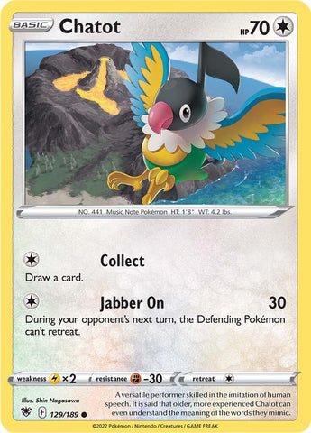 Chatot (129/189) [Espada y escudo: Resplandor astral] 