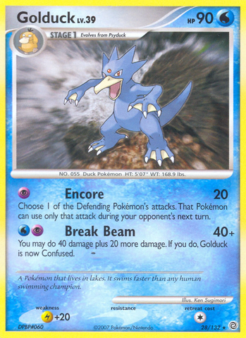 Golduck (28/132) [Diamante y perla: maravillas secretas] 