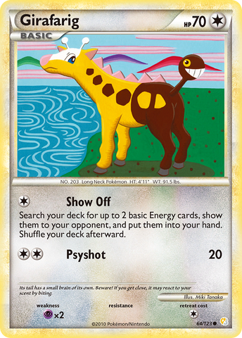 Girafarig (64/123) [HeartGold y SoulSilver: Conjunto básico] 