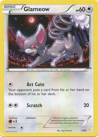 Glameow (1/30) [XY: Kit de entrenador 3 - Pikachu Libre] 