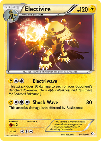 Electivire (54/149) [Blanco y negro: límites cruzados] 