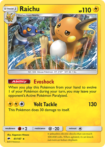 Raichu (41/147) [Sol y Luna: Sombras ardientes] 