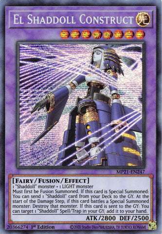 Construcción El Shaddoll (Arte alternativo) [MP21-EN247] Prismatic Secret Rare 