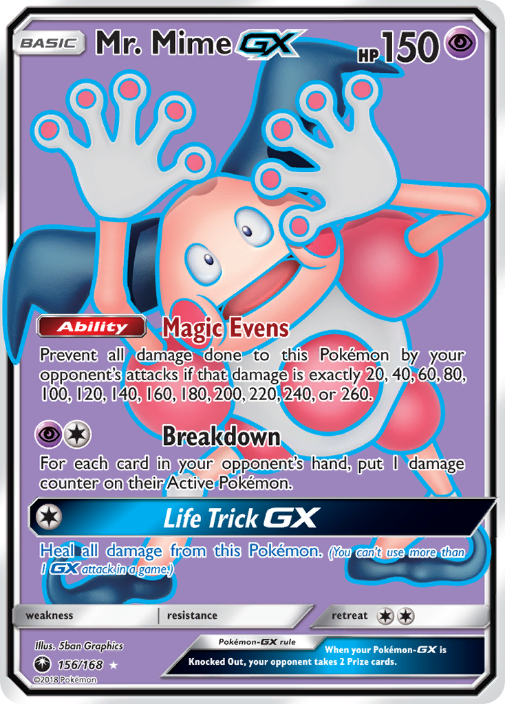 Mr. Mime GX (156/168) [Sol y Luna: Tormenta Celestial] 