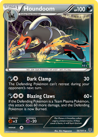 Houndoom (56/101) [Blanco y negro: Explosión de plasma] 