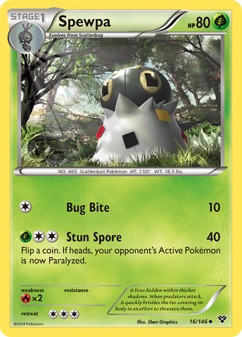 Spewpa (16/146) [XY: Conjunto básico] 