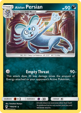 Persa de Alola (119/214) [Sol y luna: Trueno perdido] 