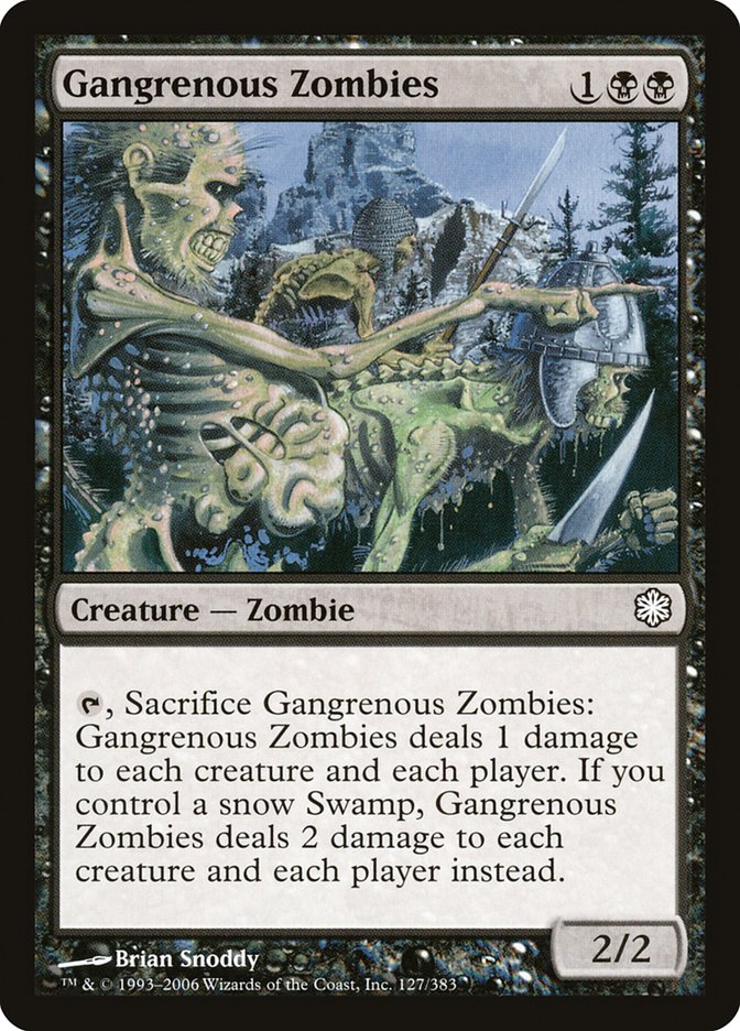 Zombis gangrenosos [Mazos temáticos Ola de frío] 