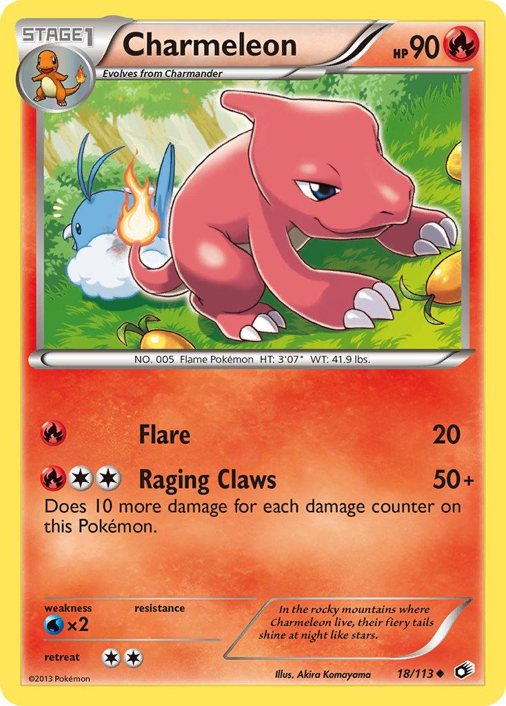 Charmeleon (18/113) [Blanco y negro: Tesoros legendarios] 