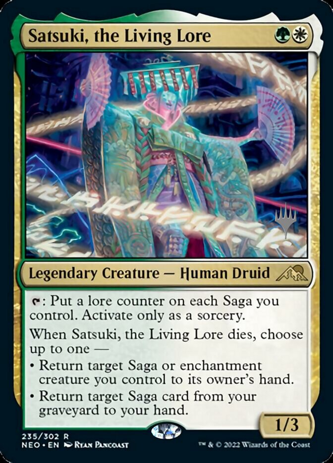 Satsuki, the Living Lore (paquete promocional) [Kamigawa: Promociones de Neon Dynasty] 