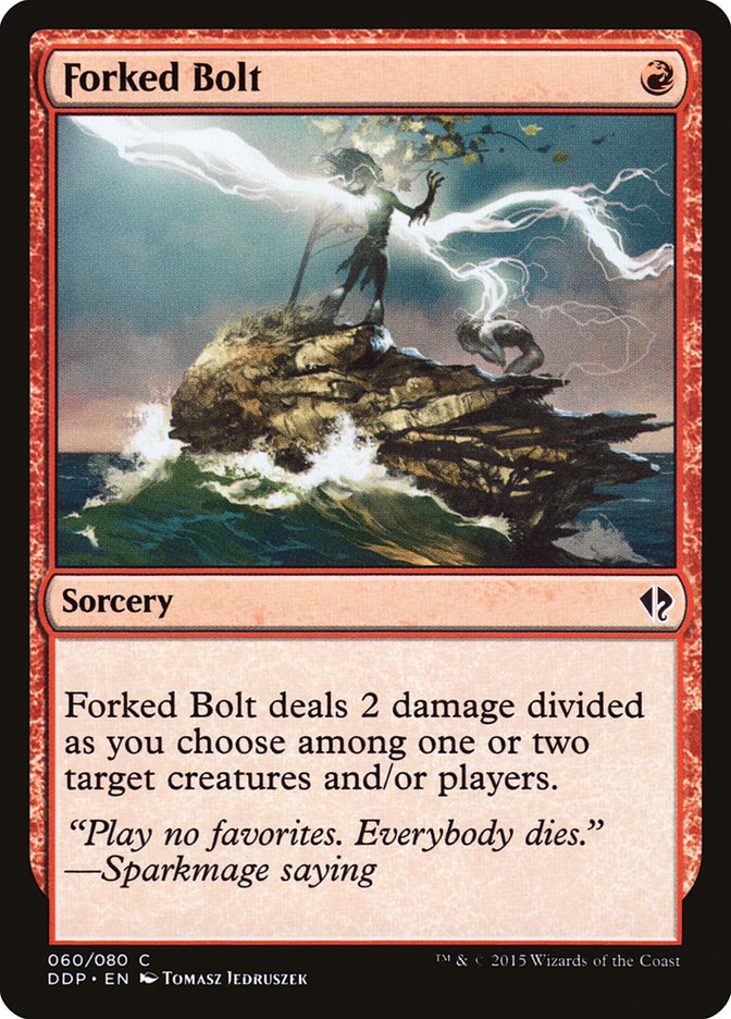 Rayo bifurcado [Mazos de duelo: Zendikar contra Eldrazi] 