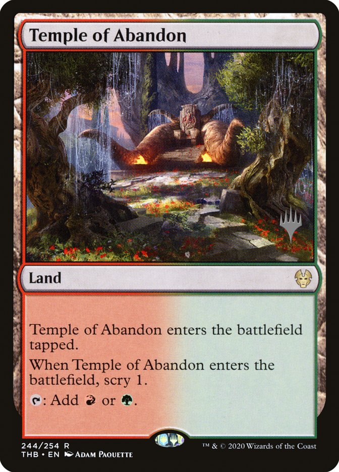 Templo del abandono (paquete promocional) [Promociones de Theros Beyond Death] 