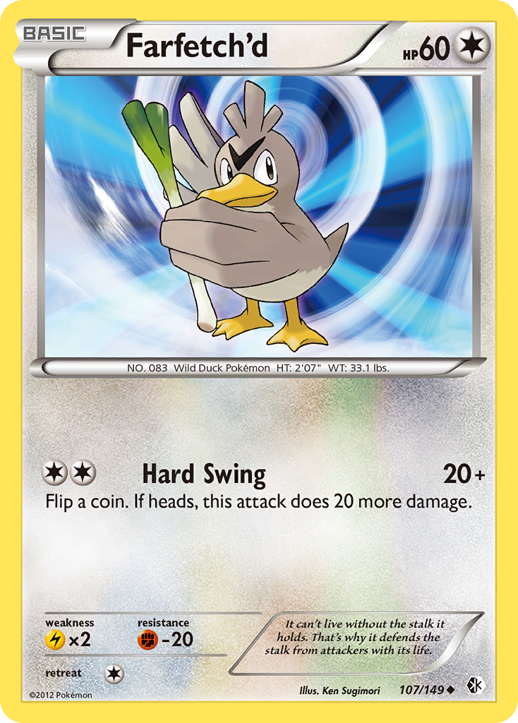 Farfetch'd (107/149) [Blanco y negro: límites cruzados] 