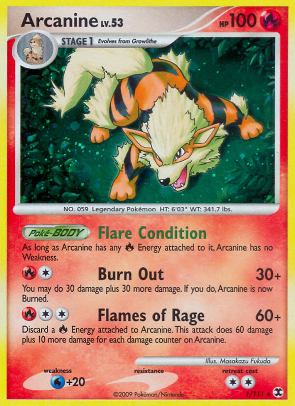 Arcanine (1/111) [Platino: Rivales en ascenso] 