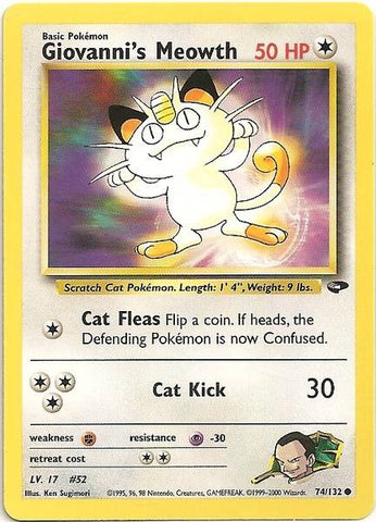 Meowth de Giovanni (74/132) [Gym Challenge Unlimited] 