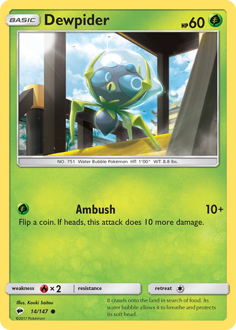 Dewpider (14/147) [Sol y Luna: Sombras ardientes] 
